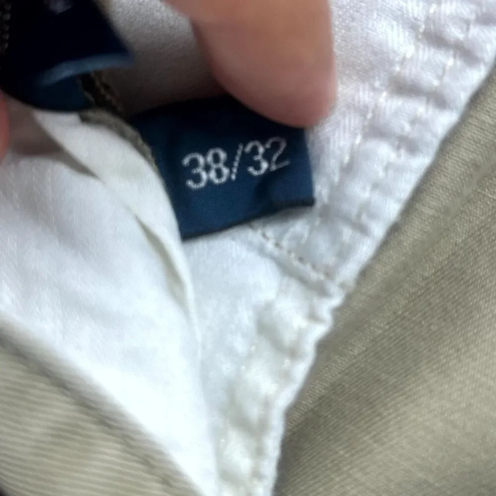 Polo Ralph Lauren Andrew Chino Pants Mens 38x32‎ Beige Pony Logo Pleated Front